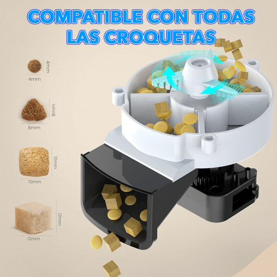 Comedero Autom&aacute;tico 6 Litros para Mascotas Inteligente con Wi Fi