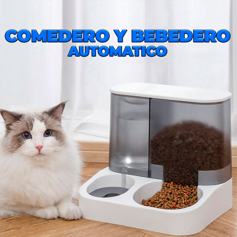 Dispensador Autom&aacute;tico de Agua y Croquetas
