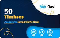 Timbres Fiscales ASPEL FACTE/50 Electr&oacute;nicos